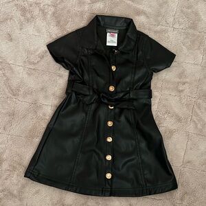 Toddler Faux Leather Dress